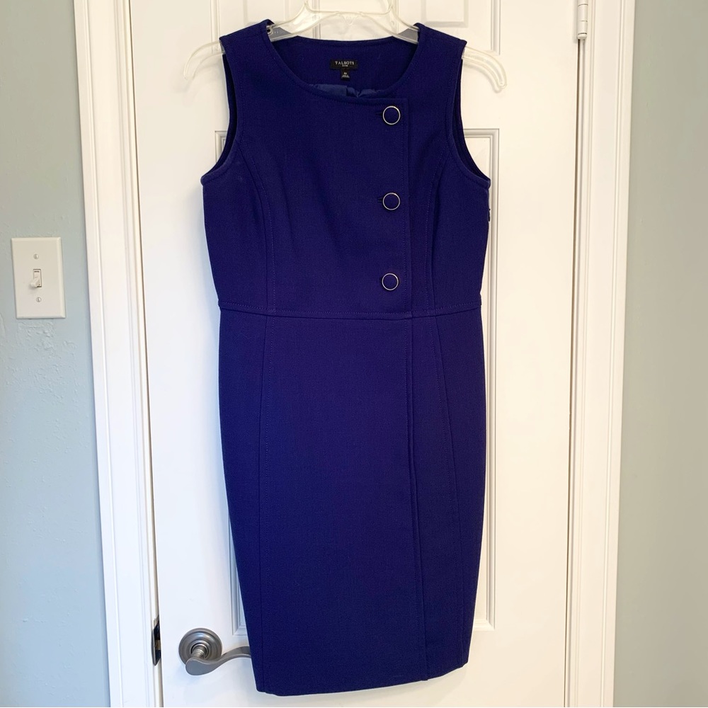 Talbots Blue Sheath Dress